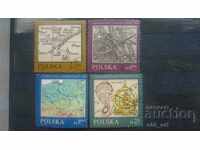Пощенски марки - Полша 1982 г. Карти