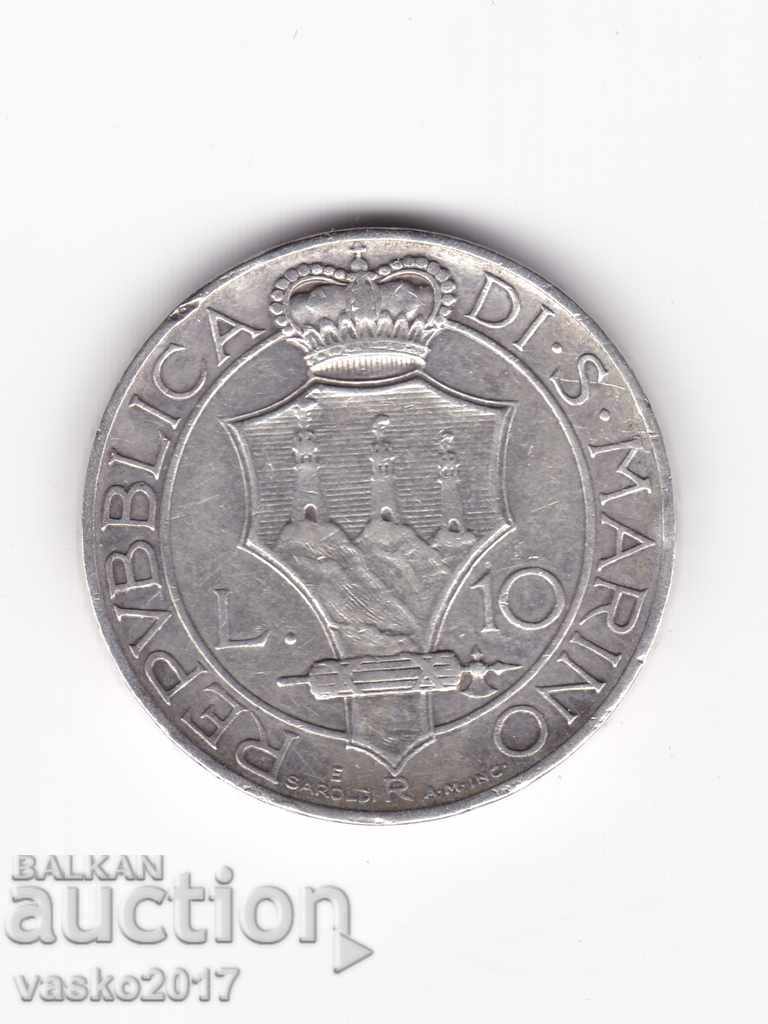 10 Лири -Сан Марино 1932