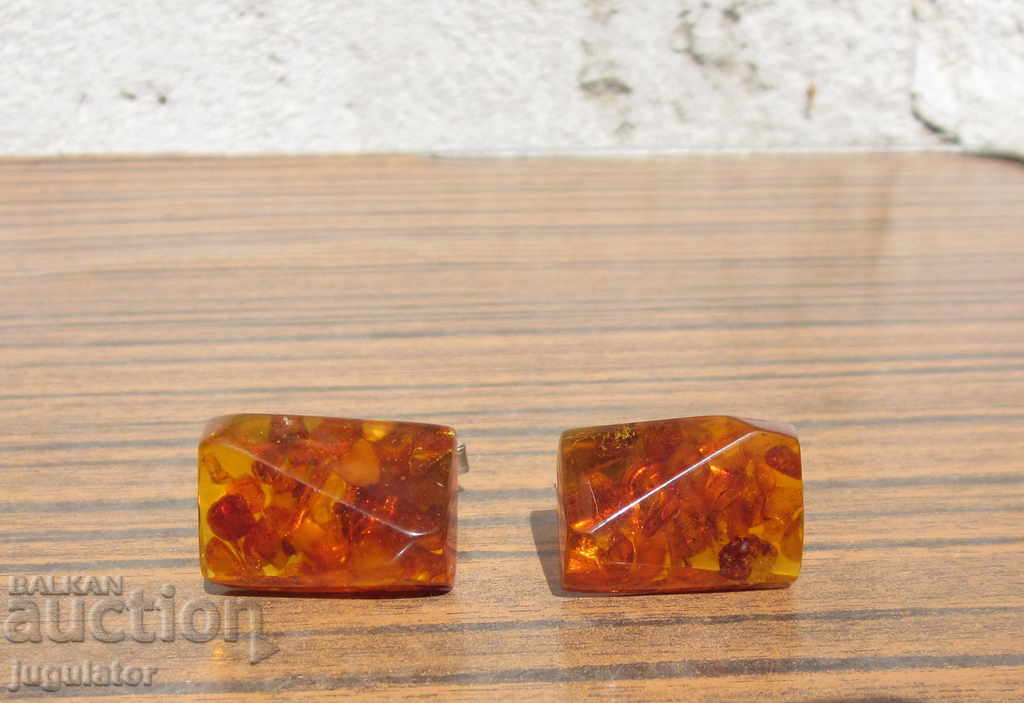 old Russian Soviet amber cups of melted amber