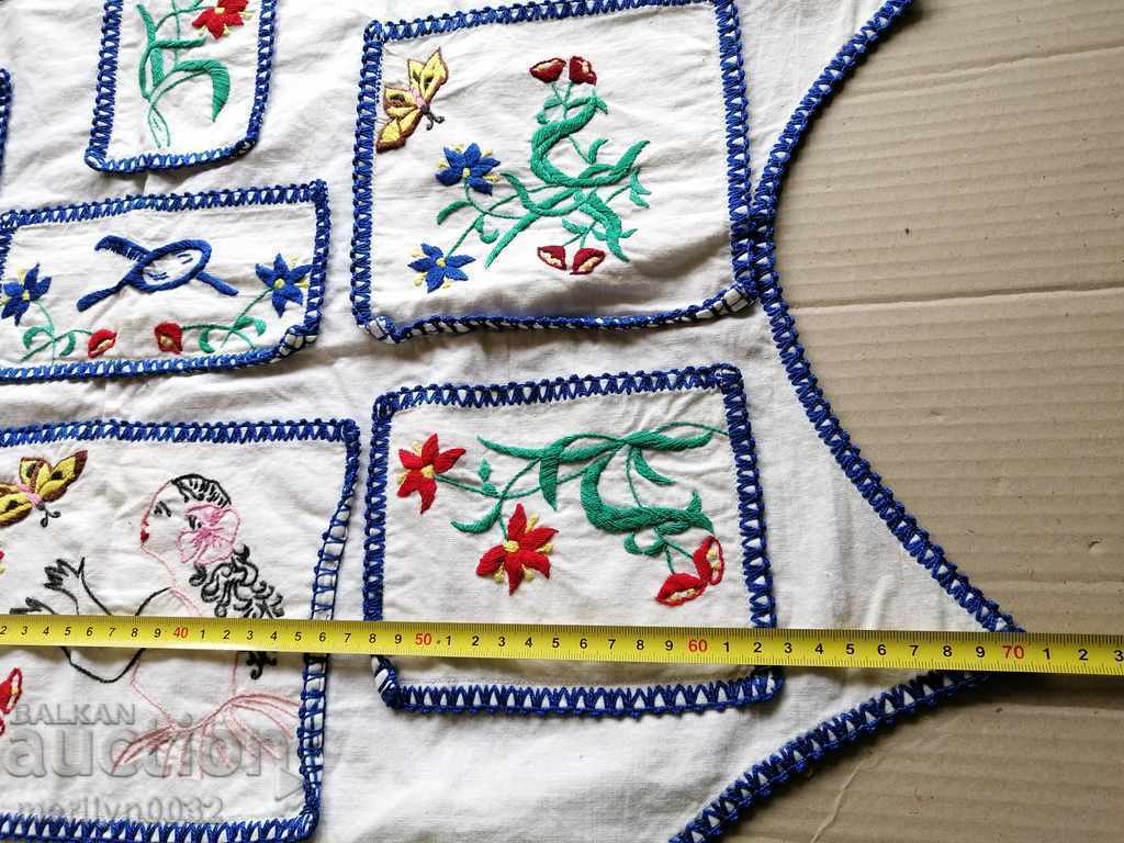 Χειροποίητη κουβέρτα με φορεσιά κέντημα - 6