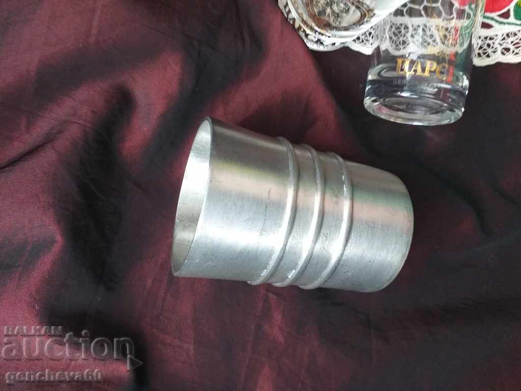 Cană metalică de măsurat alcool/și pahare cadou - 5