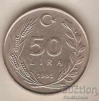 +Турция  50  лири  1985 г.