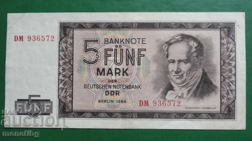 Γερμανία (GDR) 1964 - 5 γραμματόσημα