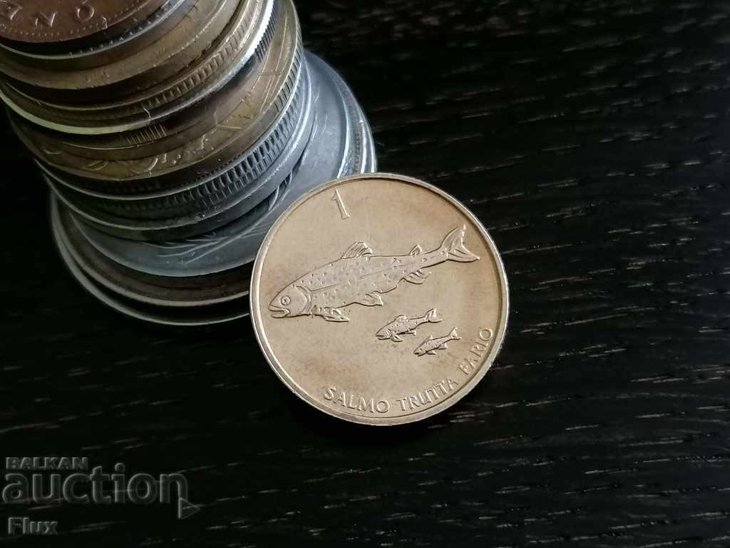 Coin - Slovenia - 1 tolar | 2000 with price 0.75 BGN | € 0.38 Coin - Slovenia - 1 tolar | 2000 with price 0.75 BGN | € 0.38