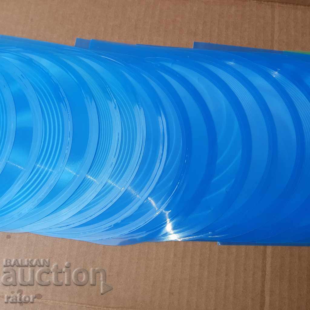 Auction  Plate, flexible, soft gramophone records, plate - 22 pieces