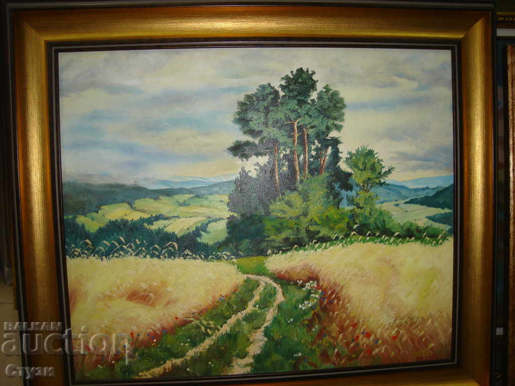 Картина на Гело,Полски пейзаж,масло,50х60см