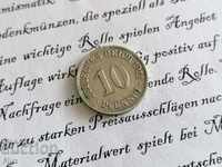 Νόμισμα Ράιχ - Γερμανία - 10 pfenigs 1911; Σειρά Α