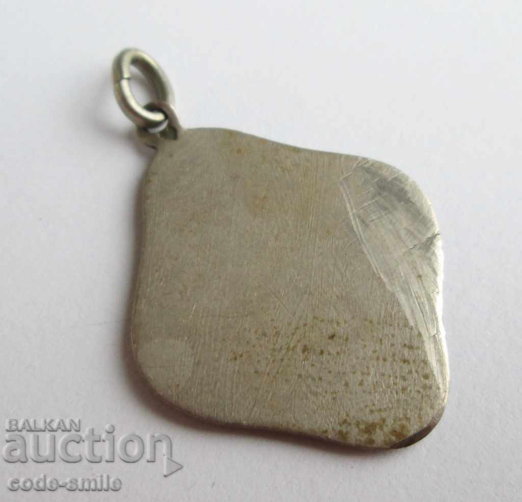 2 Old religious medallion icon of the Virgin painted enamel - 5 2 Old religious medallion icon of the Virgin painted enamel - 5