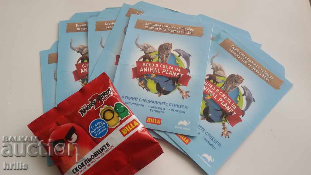 STICKERS BE ANIMAL PLANET + 1 ANGRY CHICKEN BONUS STICKERS BE ANIMAL PLANET + 1 ANGRY CHICKEN BONUS