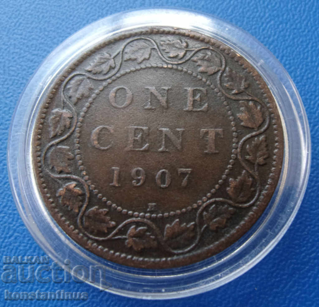 Kaнaдa  1  Цент  1907 H  Very Rare с цена € 17.90 | 35.01 лв.