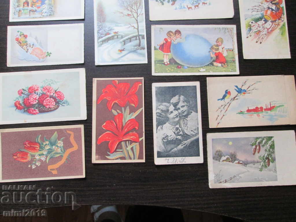 Auction Old postcards - 15 pieces, 40s Auction Old postcards - 15 pieces, 40s