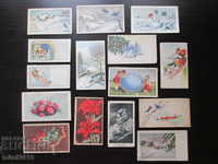Стари пощенски картички-15 броя, 40-те години