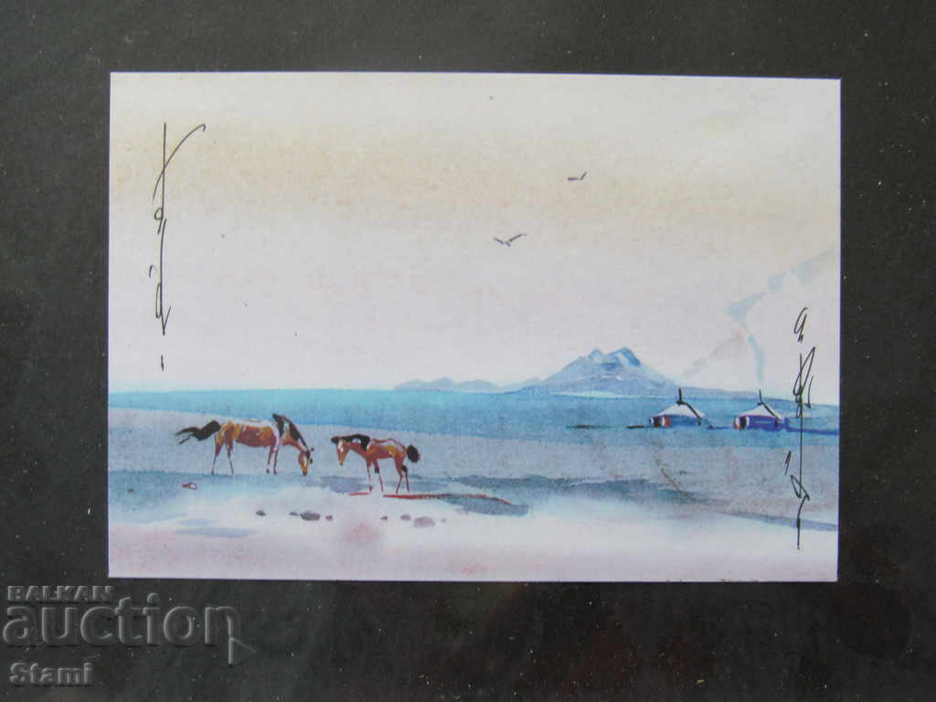 Auction  +Series of traditional paintings painting in a frame - Mongolia-3