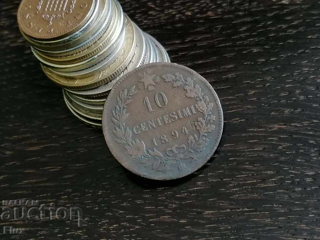 Coin - Italy - 10 centimes 1894