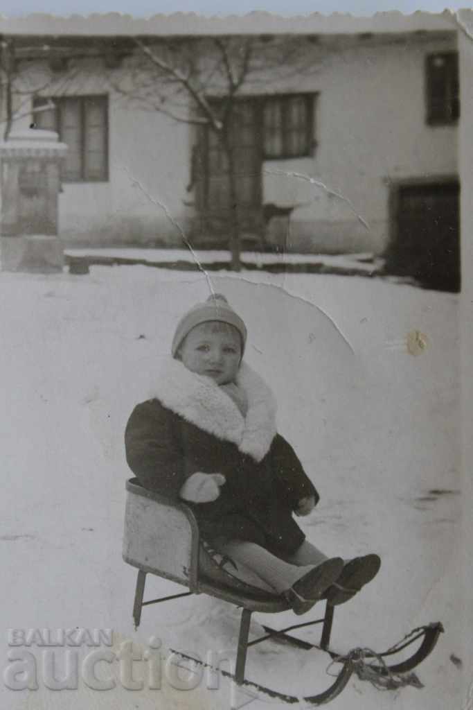 1936 SHAY KINGDOM BULGARIA CHILD OLD PHOTO