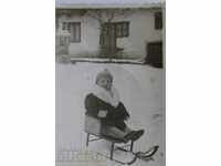 1936 SHEINA REGATUL BULGARIA COPIL FOTOGRAFIE VECHE