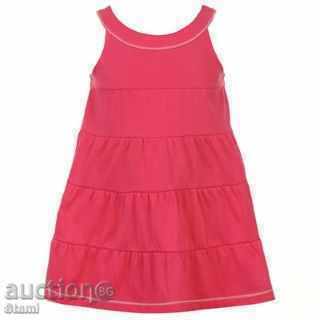 Airy knitted sleeveless dress for a 5-6 year old girl Airy knitted sleeveless dress for a 5-6 year old girl