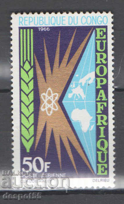1966. Congo Rep. Europe - Africa.