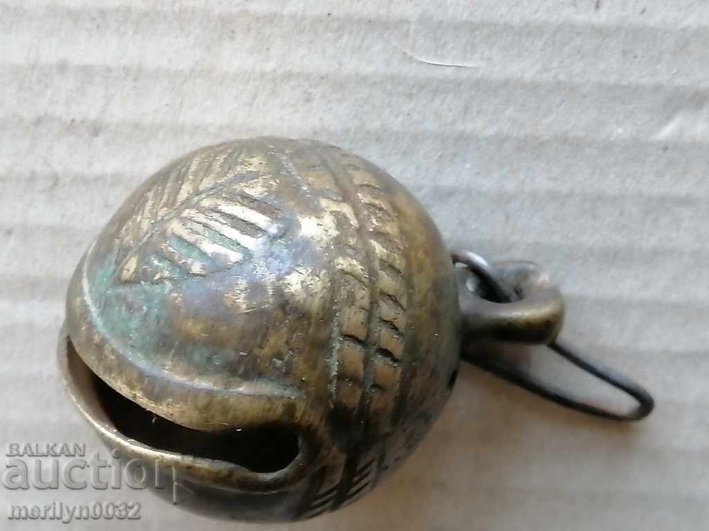 Бронзово звънче за конски впряг тип "орехче" - 19-ти век - 6 Бронзово звънче за конски впряг тип "орехче" - 19-ти век - 6