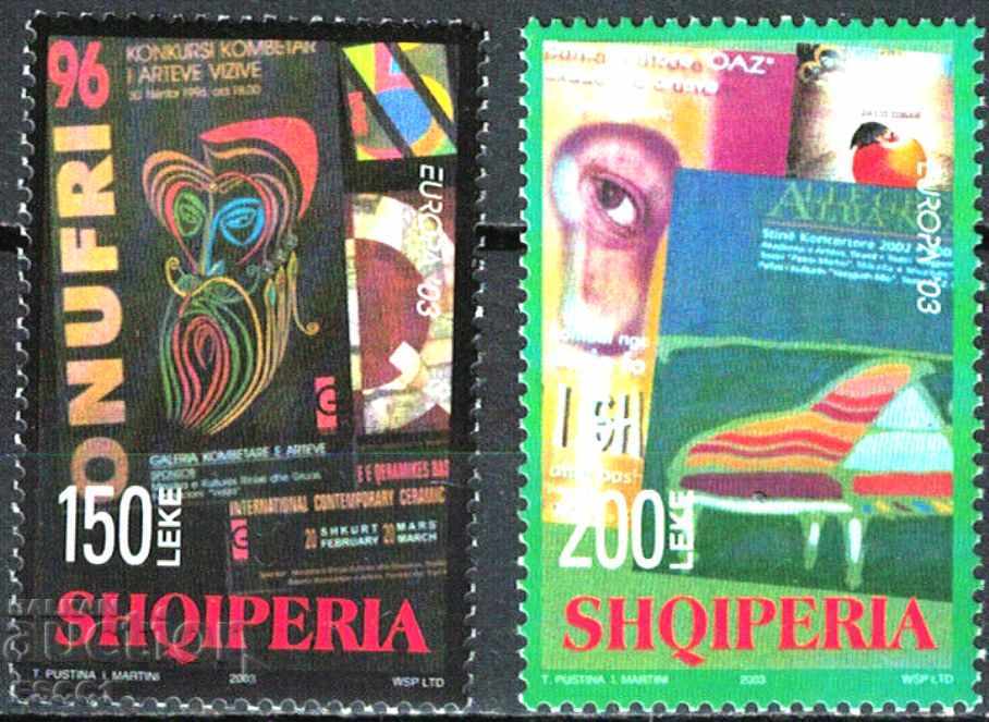 Чисти марки Европа СЕПТ  2003 от Албания