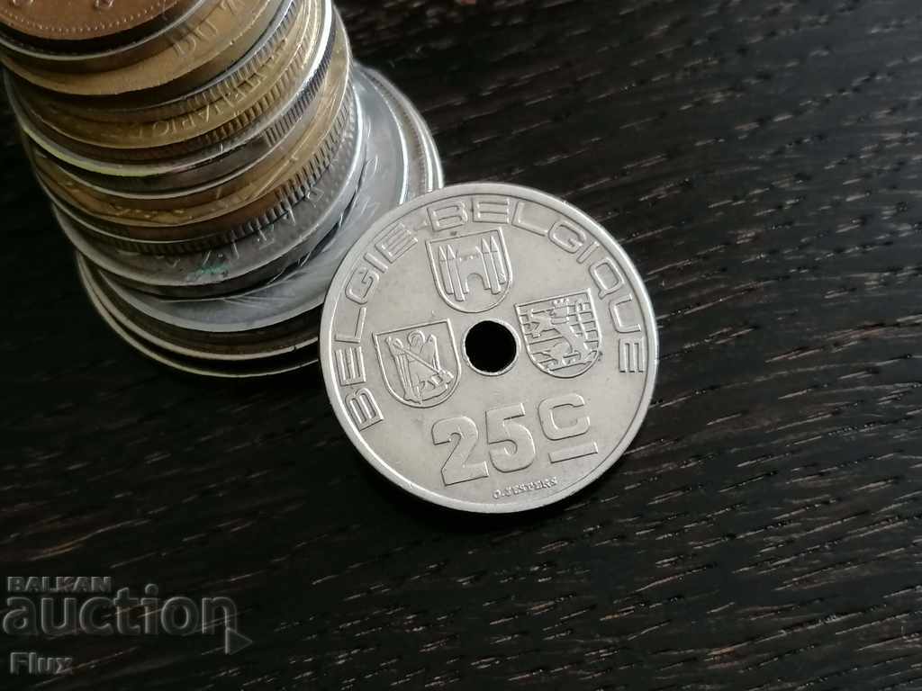 Moneda - Belgia - 25 de centi 1939