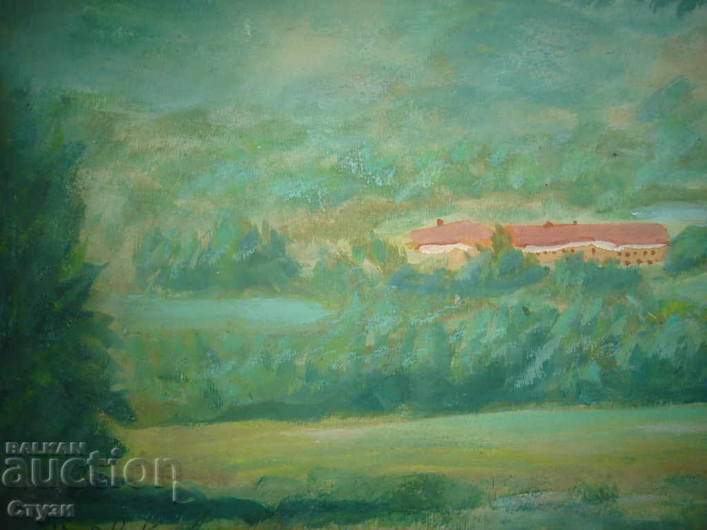 Painting by K. Tsvetkov, Landscape, oil, 34x55cm - Sale with price € 20.00 | 39.12 BGN