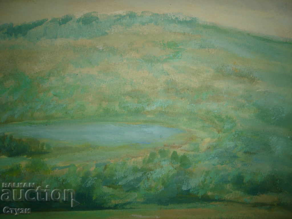 Аукцион Картина на К.Цвеков, Пейзаж,масло,34х55см Аукцион Картина на К.Цвеков, Пейзаж,масло,34х55см