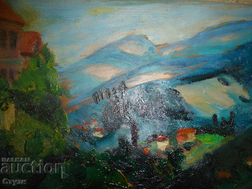 Beautiful painting Mountain landscape, oil, 34x48 cm with price 80.00 BGN | € 40.90 Beautiful painting Mountain landscape, oil, 34x48 cm with price 80.00 BGN | € 40.90