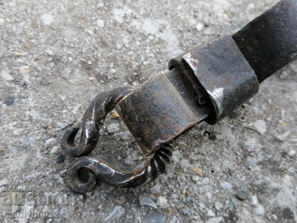Old hand forged dilaf, wrought iron, mask with price 31.00 BGN | € 15.85 Old hand forged dilaf, wrought iron, mask with price 31.00 BGN | € 15.85
