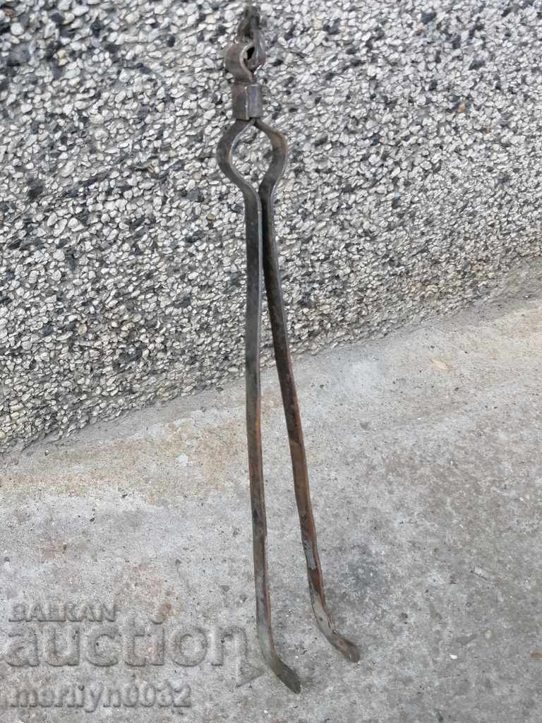 Old hand forged dilaf, wrought iron, mask - 6 Old hand forged dilaf, wrought iron, mask - 6