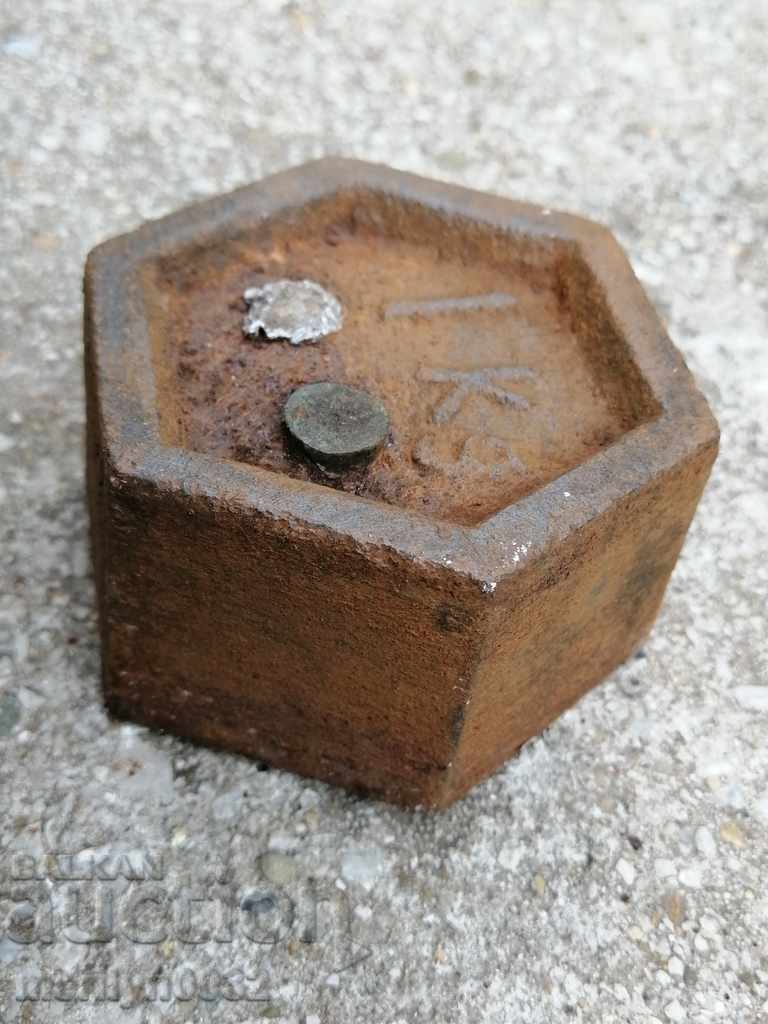 Old weighing scales, exagy, kilogram control weight - 7 Old weighing scales, exagy, kilogram control weight - 7
