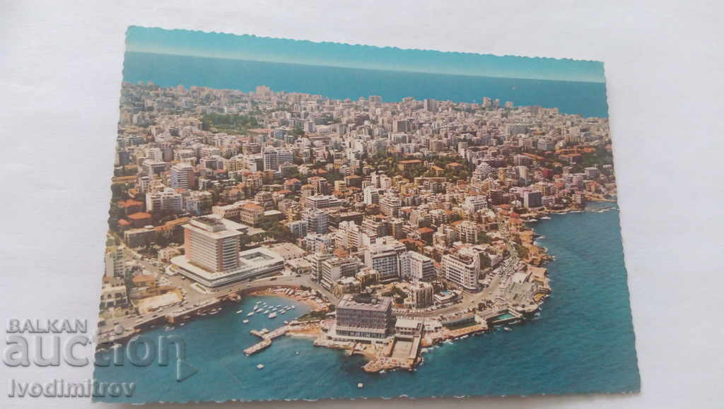 Carte poștală Modern Beirut Vedere generală din 1969