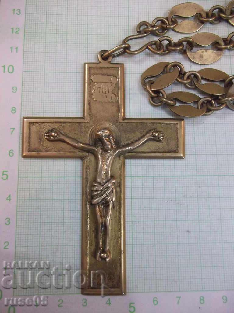 Chain with cross and crucifix old bronze - 192 g. with price 200.00 BGN | € 102.26 Chain with cross and crucifix old bronze - 192 g. with price 200.00 BGN | € 102.26
