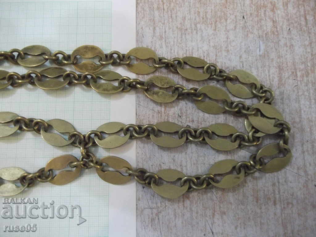 Auction Chain with cross and crucifix old bronze - 192 g. Auction Chain with cross and crucifix old bronze - 192 g.