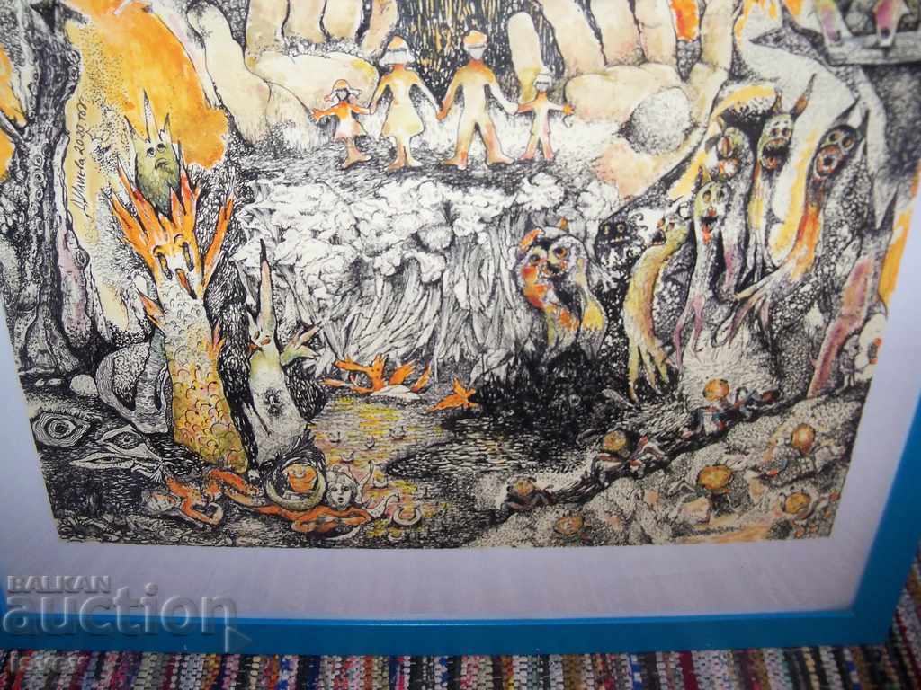 "Pandemic" painting by the artist Desislava Ilieva - 5 "Pandemic" painting by the artist Desislava Ilieva - 5