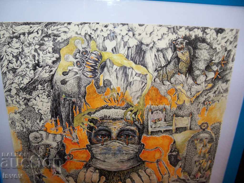 "Pandemic" painting by the artist Desislava Ilieva - 6 "Pandemic" painting by the artist Desislava Ilieva - 6