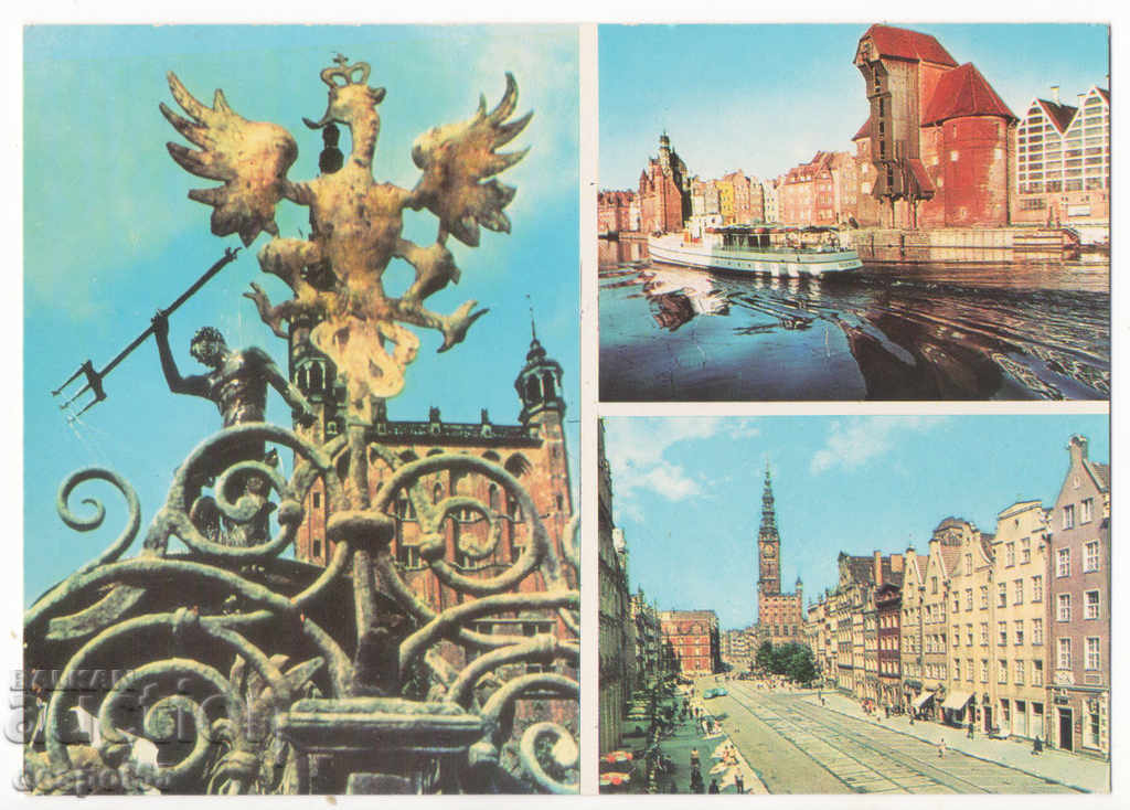 Полша. Гданск - фонтанът Нептун и други изгледи.