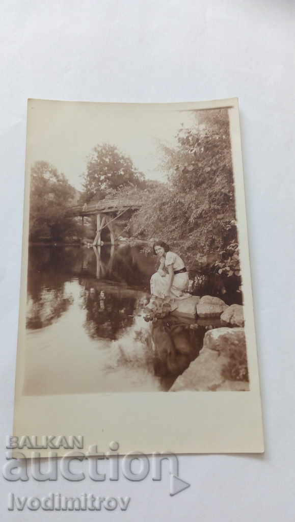 Postcard On the river near Teteven 1932