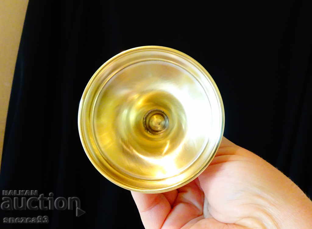 West German bronze jug, wine glass - 6