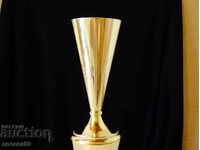 Δυτικογερμανικό μπρούτζινο κανάτι, ποτήρι κρασιού