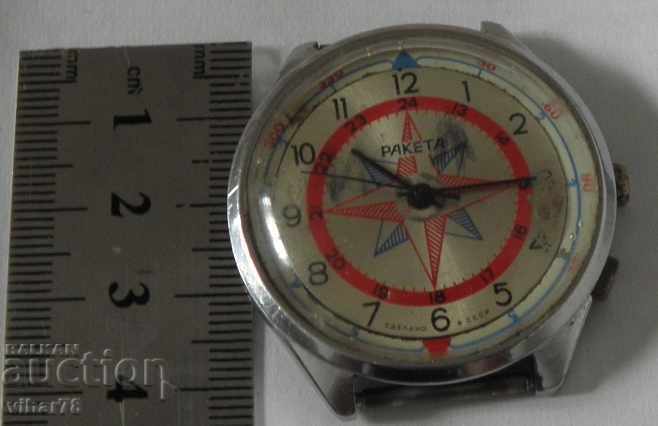 RARE CLOCK ROCKET-RAKETA - 5