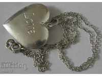 SILVER CHAIN WITH HEART