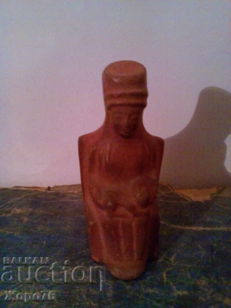 Delivery of Clay GODDESS Copy of OLD FIGURINE HANDMADE UNIQUE