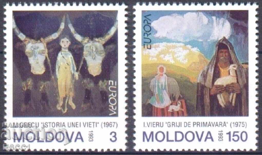 Καθαρές μάρκες Europe SEPT 1993 Μολδαβία