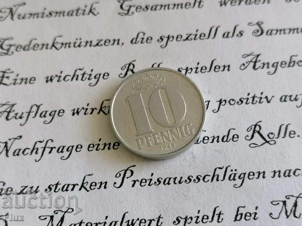 Coin - Germany - 10 pfenigs 1965; series A