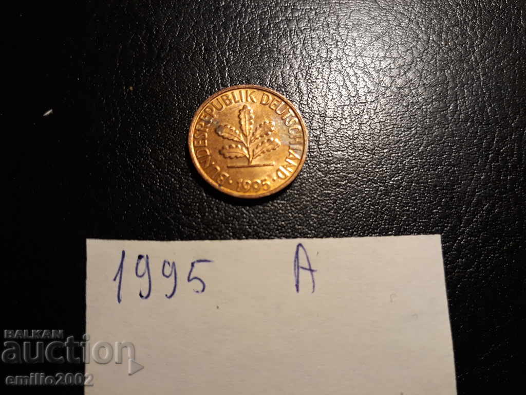 1 Pfening BDR Α 1995 με τιμή 0.49 BGN | € 0.25 1 Pfening BDR Α 1995 με τιμή 0.49 BGN | € 0.25