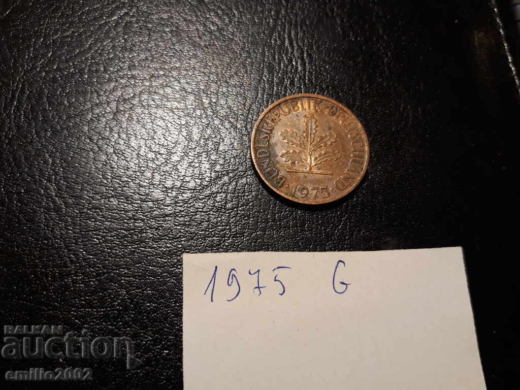 2 Pfening BDR G 1975 with price 0.49 BGN | € 0.25 2 Pfening BDR G 1975 with price 0.49 BGN | € 0.25