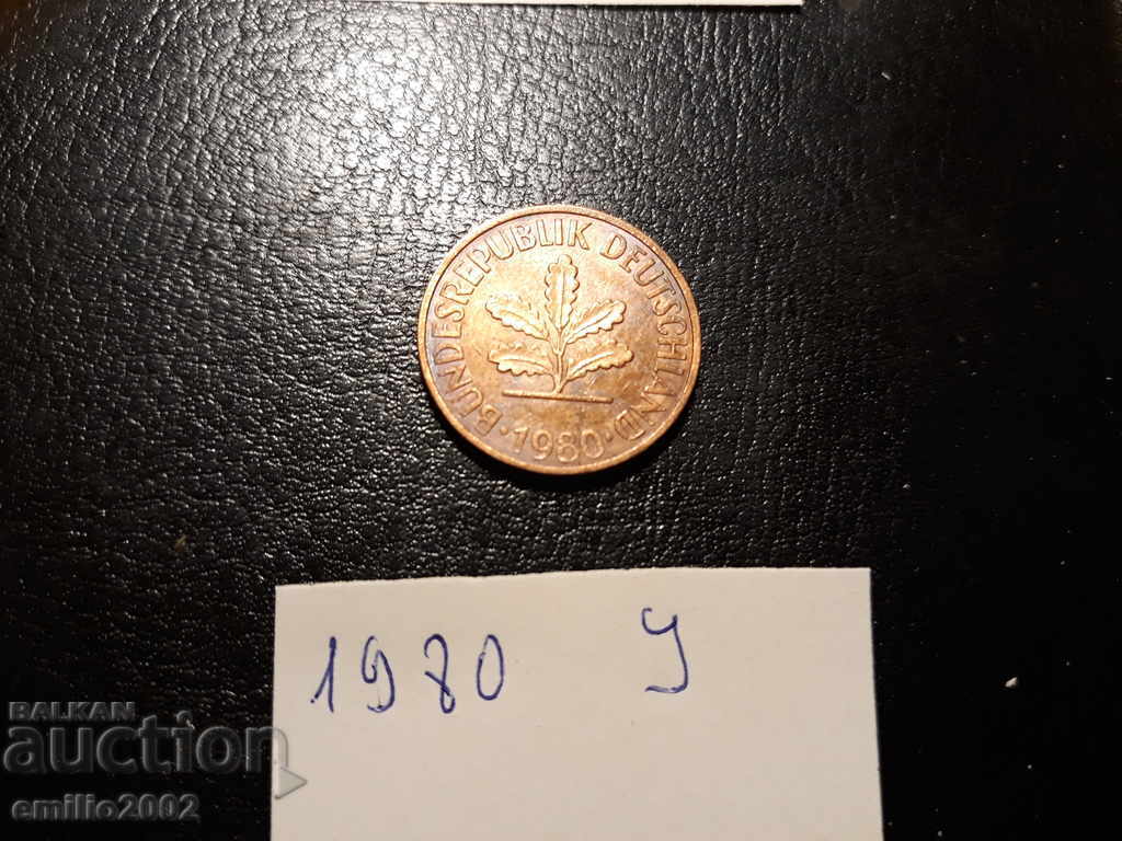 2 Pfening BDR J 1980 με τιμή 0.49 BGN | € 0.25 2 Pfening BDR J 1980 με τιμή 0.49 BGN | € 0.25