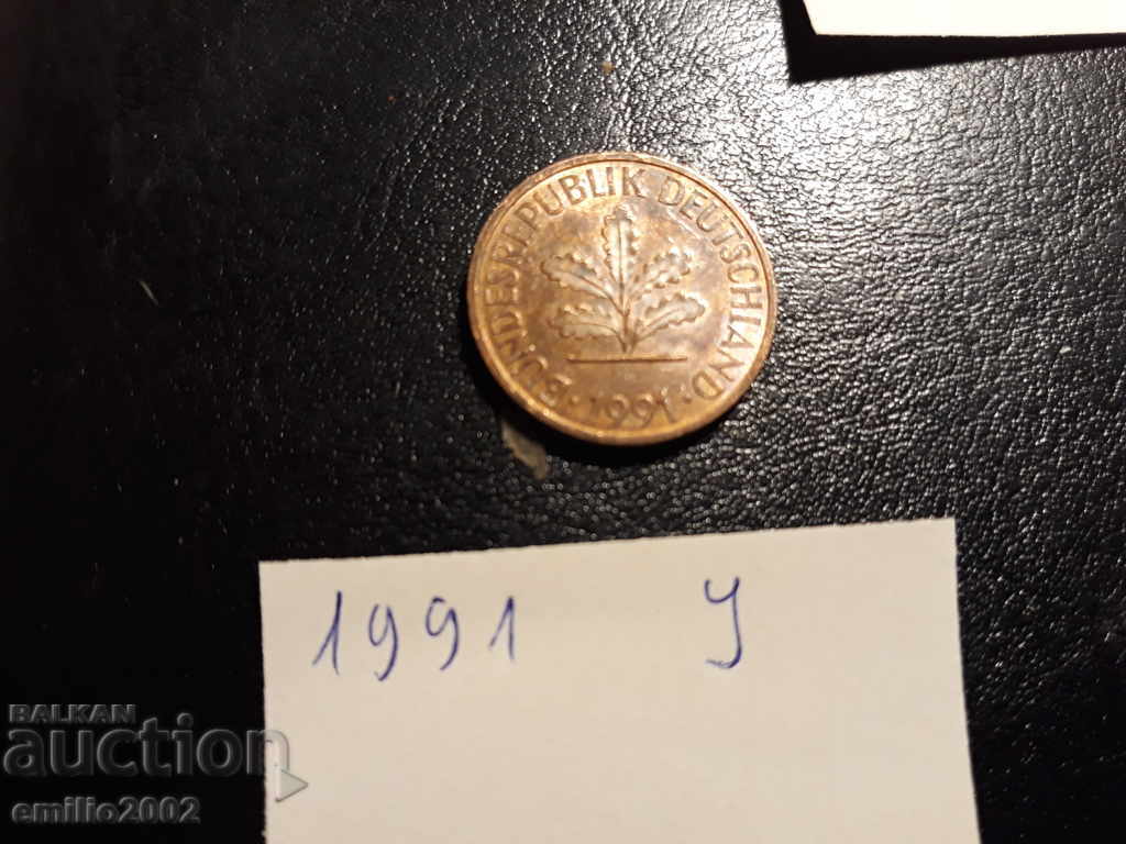 2 Pfening BDR J 1991 with price 0.49 BGN | € 0.25 2 Pfening BDR J 1991 with price 0.49 BGN | € 0.25