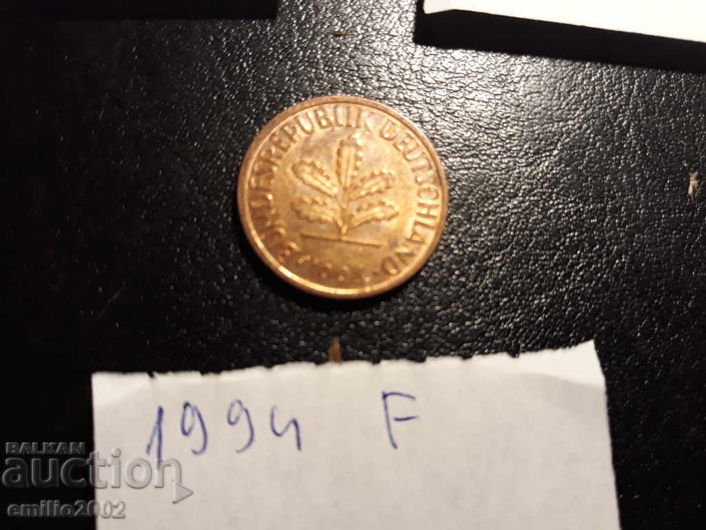 2 Pfening BDR F 1994 with price 0.49 BGN | € 0.25